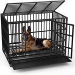 Heavy Duty Dog Crate - Wheels & Removable Tray